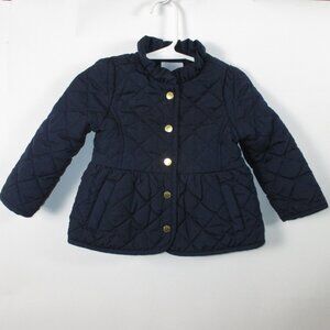 JANIE AND JACK RUFFLED QUILTED COAT🌷